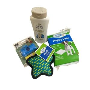 Puppy Starter Kit: Pads, Shampoo, Toy, Waste‎ Bags - Dog Essentials Bundle NEW